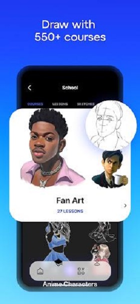 Schermata Sketchar: Learn to Draw 0