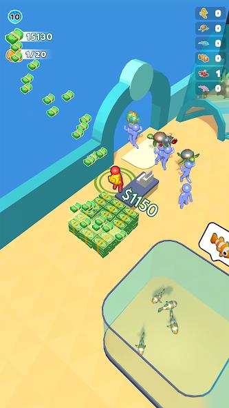 Aquarium Land - Fishbowl World Mod स्क्रीनशॉट 2