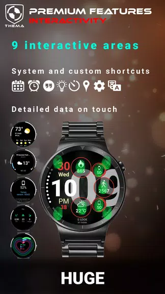 Huge Watch Face 螢幕截圖 2