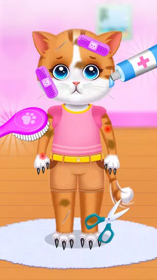 Cute Kitty Cat Pet Care ဖန်သားပြင်ဓာတ်ပုံ 0