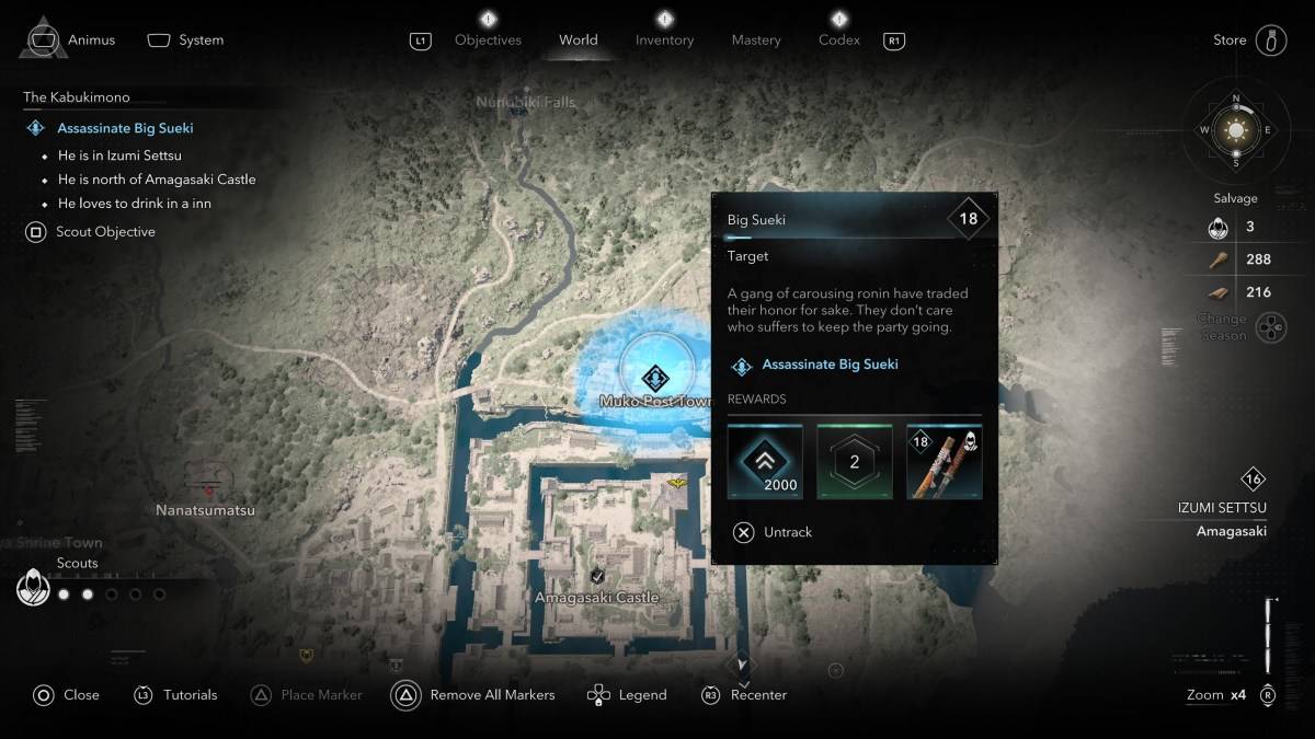 Wie und wo man alle Kabukimono -Mitglieder in Assassins Creed Shadows Big Sueki finden kann