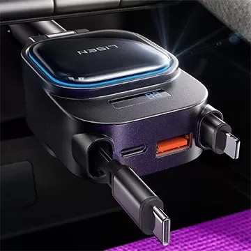 Lisen 96W可伸缩汽车充电器