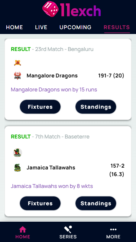 11Exch Scores Line Cricket App Tangkapan skrin 2