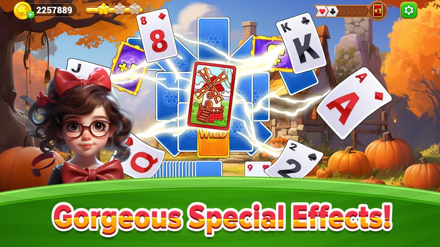 TriPeaks Solitaire Flowers 螢幕截圖 1