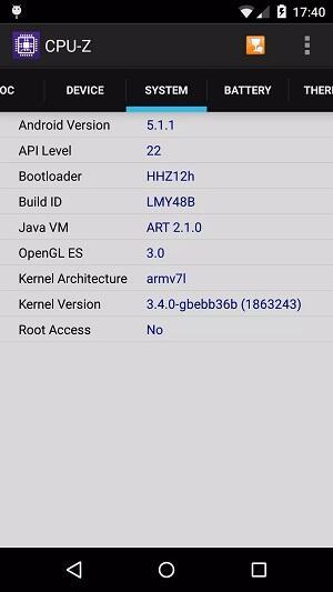 Schermata CPU Z 2
