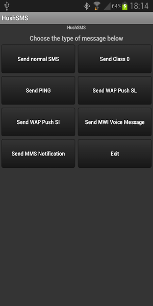 <p>HushSMS es una aplicación única disponible en Play Store que te permite enviar mensajes cortos que antes solo eran posibles a través de operadores. Esta aplicación está diseñada para enviar tipos específicos de mensajes cortos, lo que la convierte en una herramienta valiosa para pruebas de penetración y piratería ética.</p>
<p><img src=