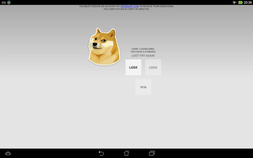 ScratchDogecoin Captura de pantalla 1