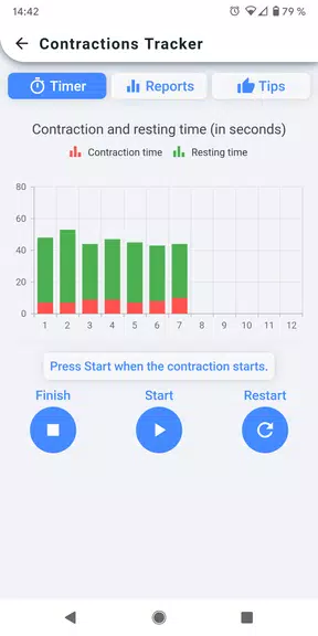 Contractions Tracker 螢幕截圖 0