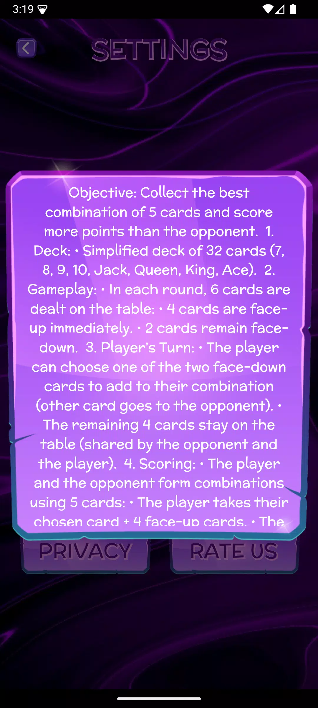 Five Card Showdown Schermafbeelding 3