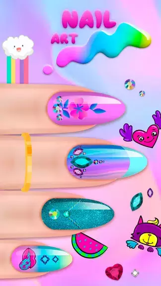 Girls Nail Salon Game:Nail Art 螢幕截圖 2