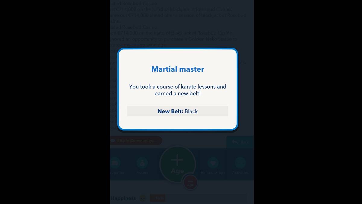 BitLifeブラックベルト達成
