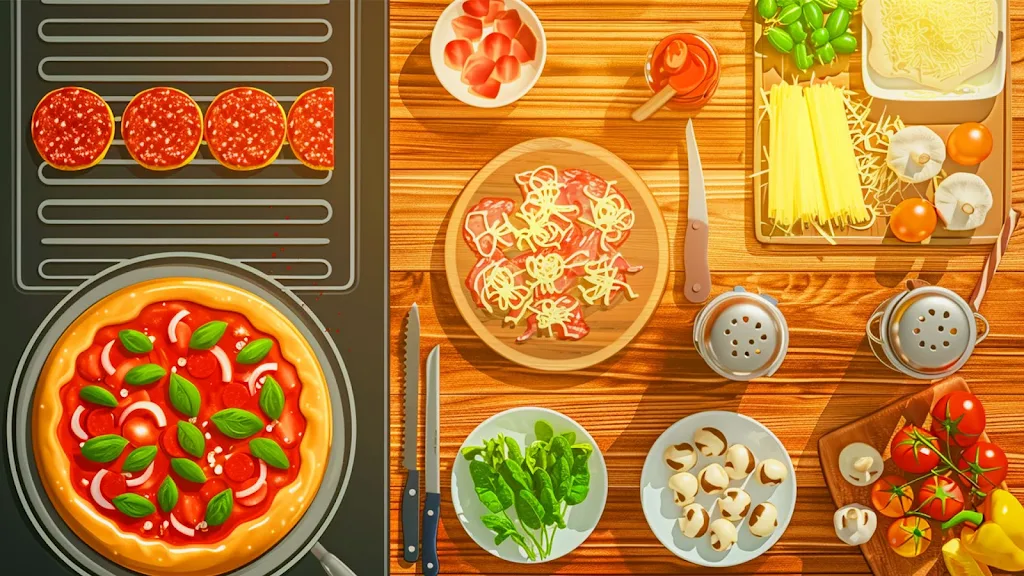 Pizza Maker Cooking Girls Game 螢幕截圖 1