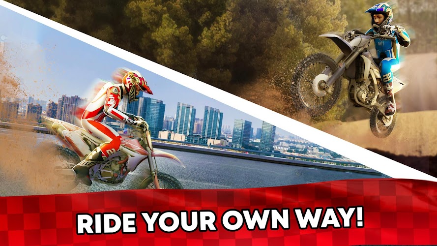 Wild Motor Bike Offroad Racing Tangkapan skrin 3