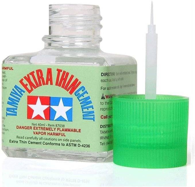 Tamiya 87038 Dodatkowy cienki klej cementowy drobny końcówkę 40 ml