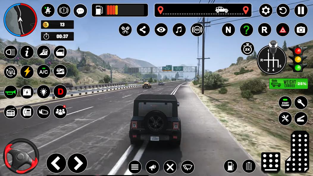 Offroad Jeep Driving & Parking Mod 螢幕截圖 0