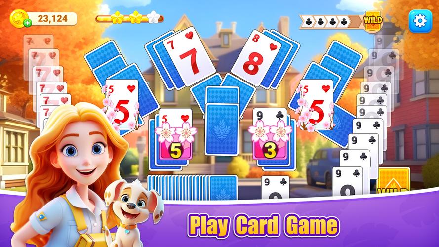 TriPeaks Solitaire Farm 螢幕截圖 1