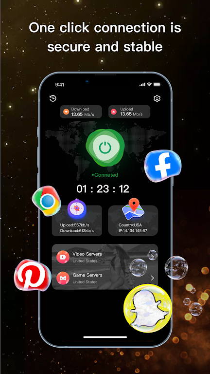 Soga VPN : Secure&Anonymity Captura de pantalla 0