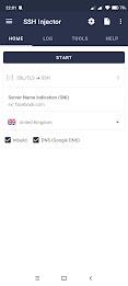 SSH Injector - Tunnel VPN 螢幕截圖 0