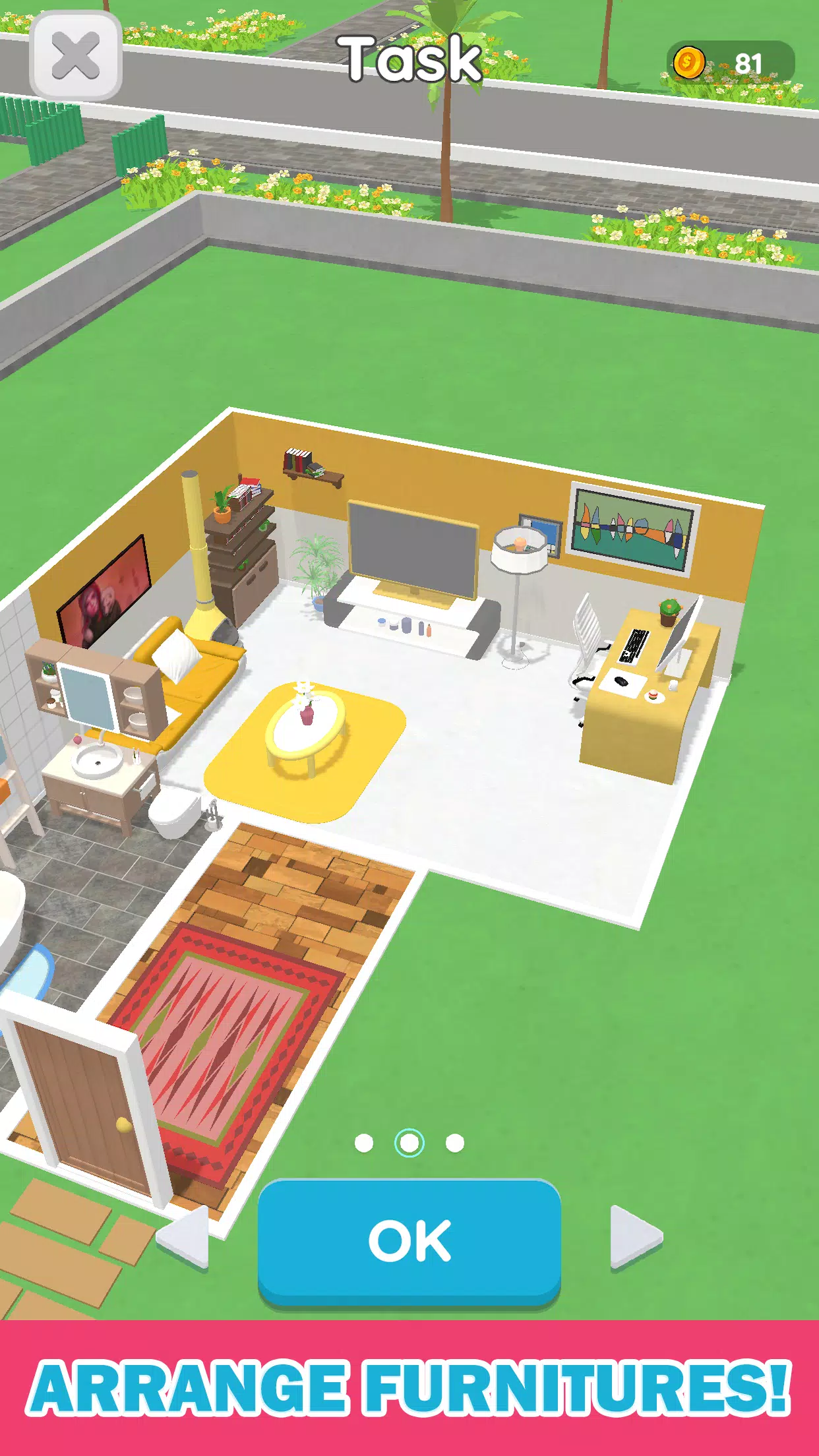 Room Sort - Floor Plan Game Captura de pantalla 1