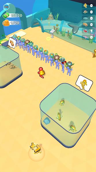 Aquarium Land - Fishbowl World Mod स्क्रीनशॉट 0