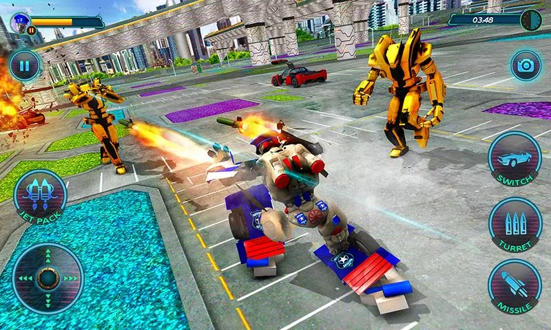US Police Robot Car Revenge Ảnh chụp màn hình 3