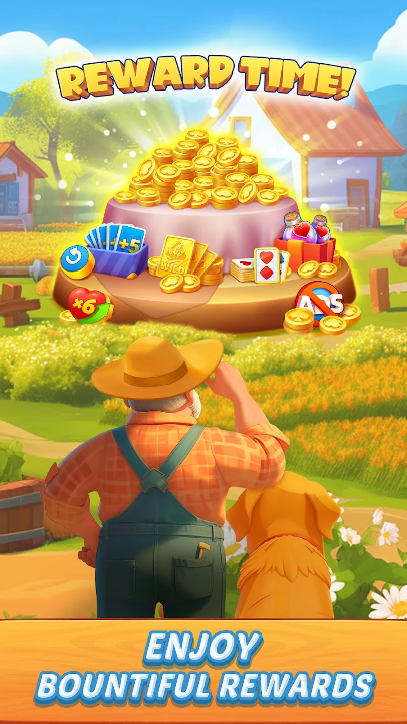 Solitaire Farm Adventure Games 螢幕截圖 0