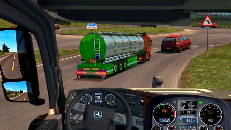 Truck Sim :Modern Tanker Truck 螢幕截圖 1