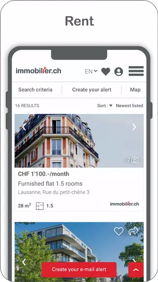 immobilier.ch Schermafbeelding 0