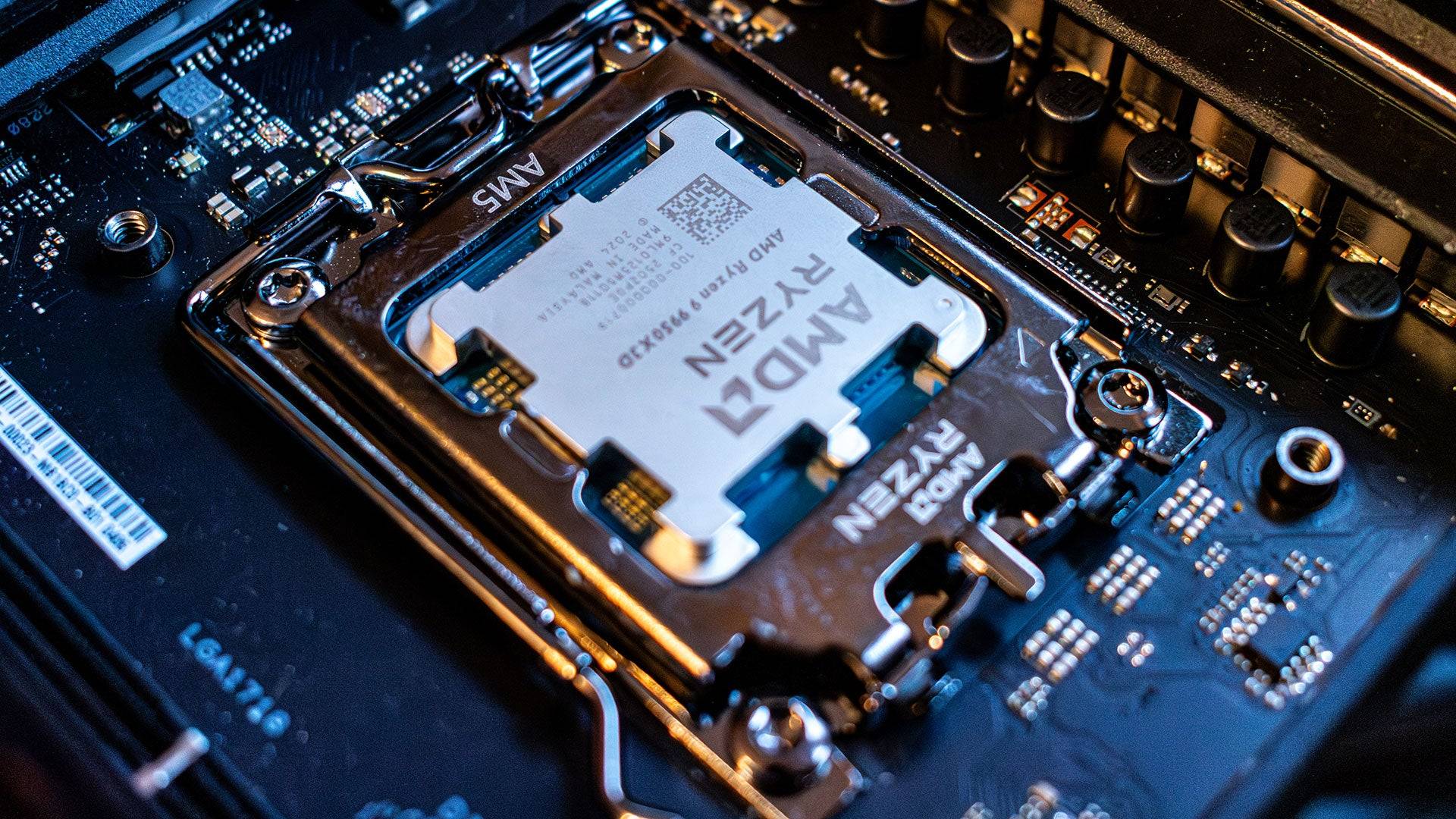 AMD Ryzen 9 9950x3d-前視圖