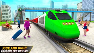 City Train Driving Train Games 螢幕截圖 1
