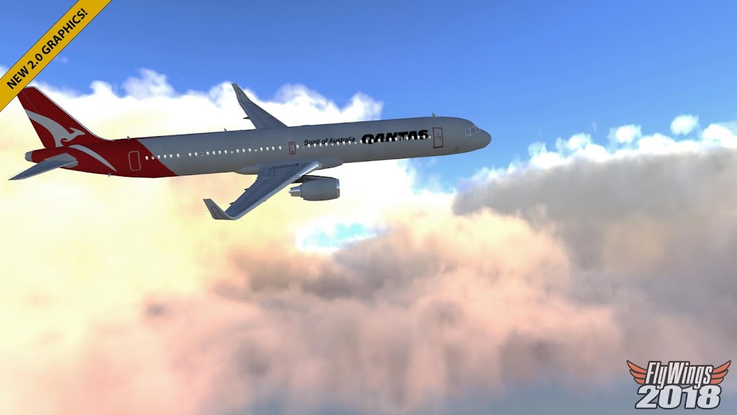 Flight Simulator 2018 FlyWings Mod 螢幕截圖 1