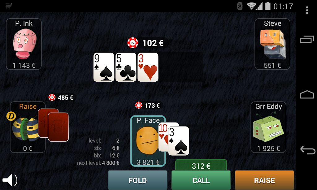 Bots Don’t Bluff Offline Poker 螢幕截圖 0