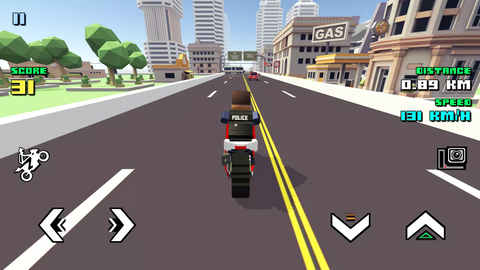 Blocky Moto Racing Capture d'écran 0