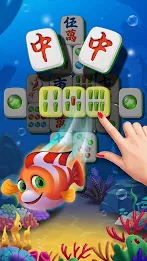 Mahjong Fish Solitaire Match 螢幕截圖 1