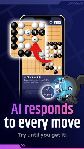 Go Challenger-Go game(Tsumego) स्क्रीनशॉट 3