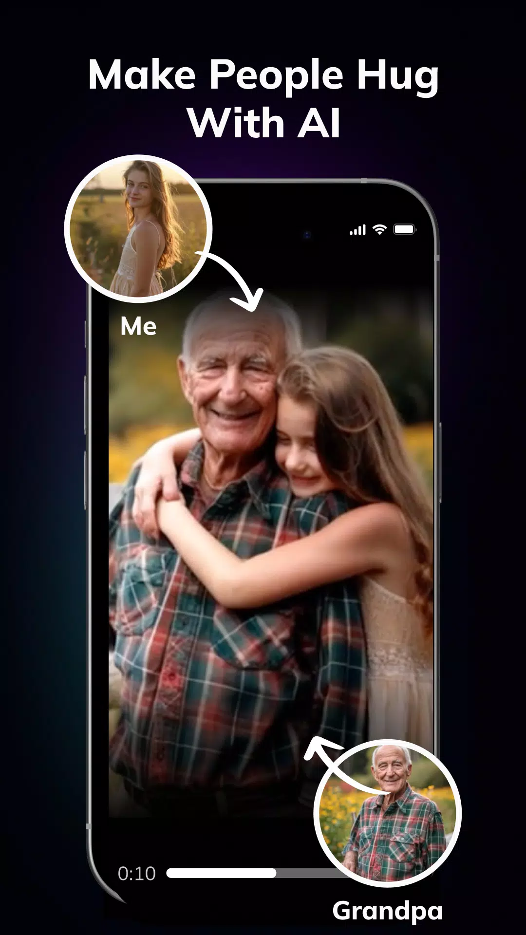AI Hug Video Maker - Livensa 螢幕截圖 0