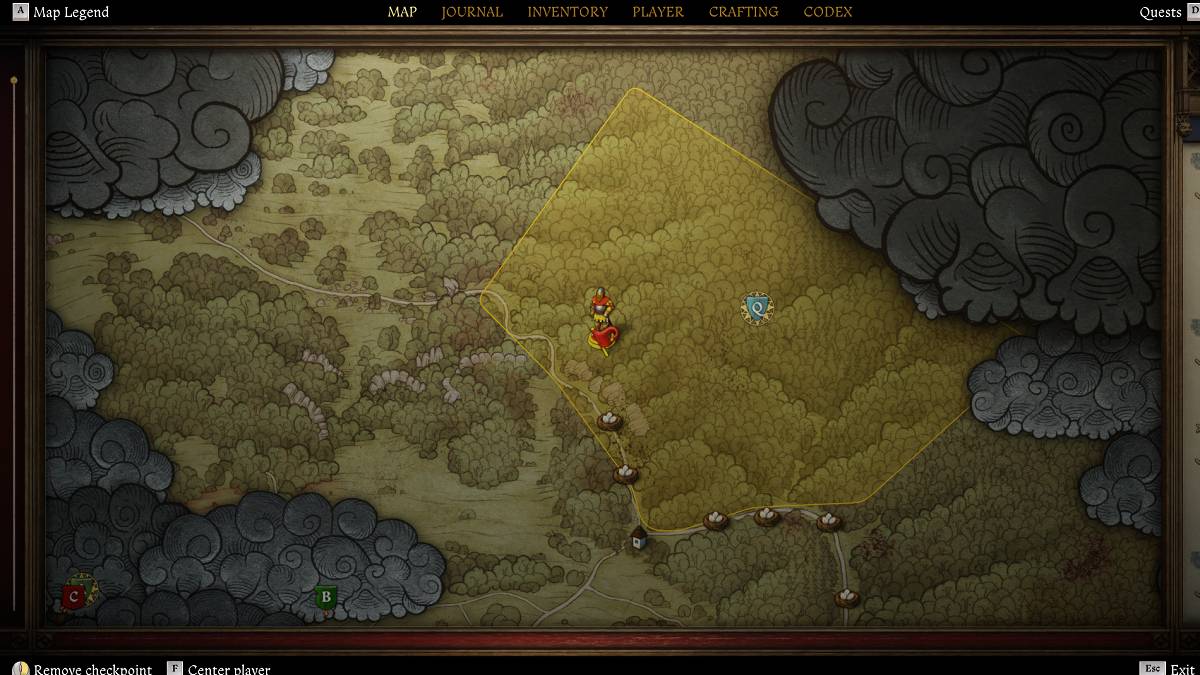 Localização do acampamento 5 no reino venha Deliverance 2 Bird of Prey Quest