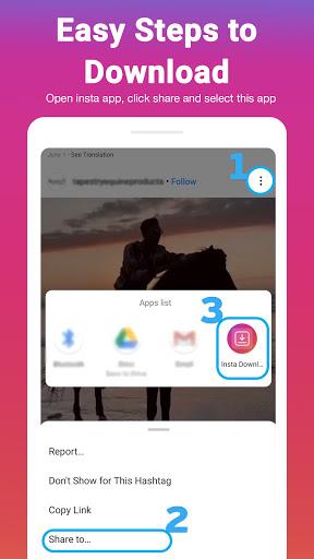 Video Downloader For Insta - IG Stories, Reels 螢幕截圖 1