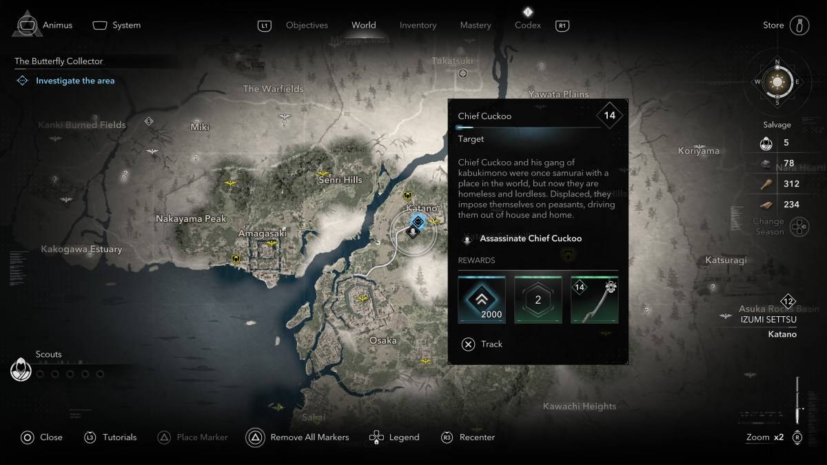 Wie und wo man alle Kabukimono -Mitglieder in Assassins Creed Shadows Chief Cuckoo finden kann