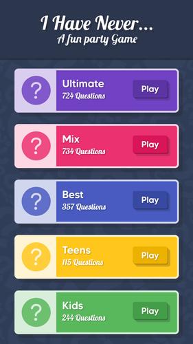Never Ever - Party Game 스크린샷 0