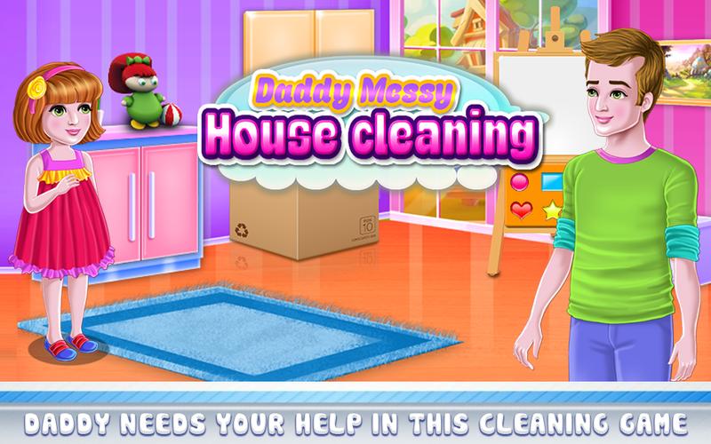 Daddy Messy House Cleaning 螢幕截圖 2
