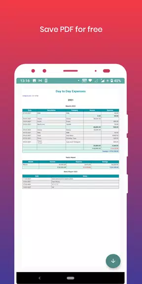 Day-to-day Expenses 螢幕截圖 1