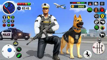 US Police Dog Games : Airport Crime Police Games Скриншот 0