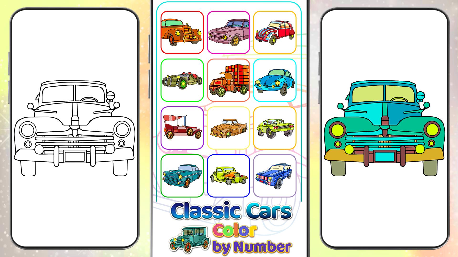 Classic Cars Paint by Number ဖန်သားပြင်ဓာတ်ပုံ 3