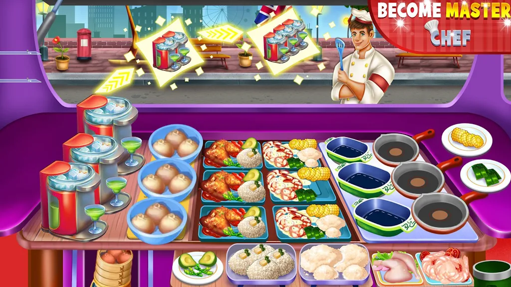 Schermata Food truck Empire Cooking Game 1