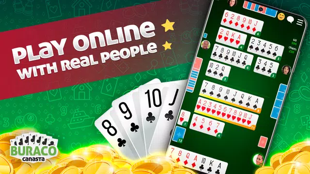 Canasta Online - Card Game स्क्रीनशॉट 0