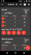 5x5 Workout Logger Schermafbeelding 1