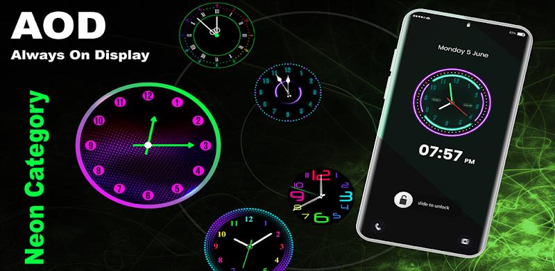 Clock Always on Display 螢幕截圖 0