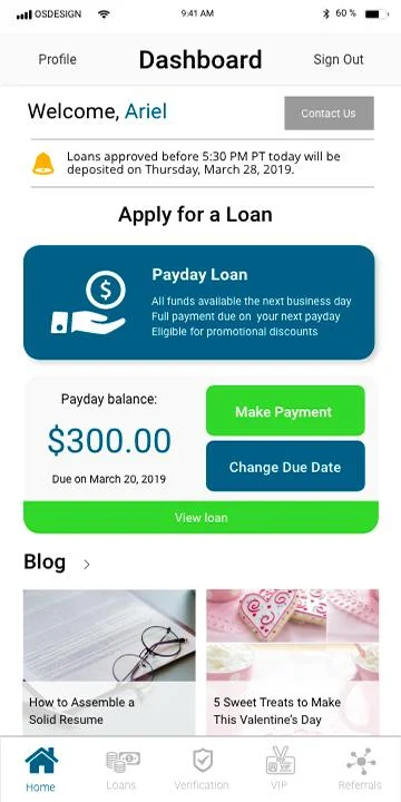 Net Pay Advance 螢幕截圖 1