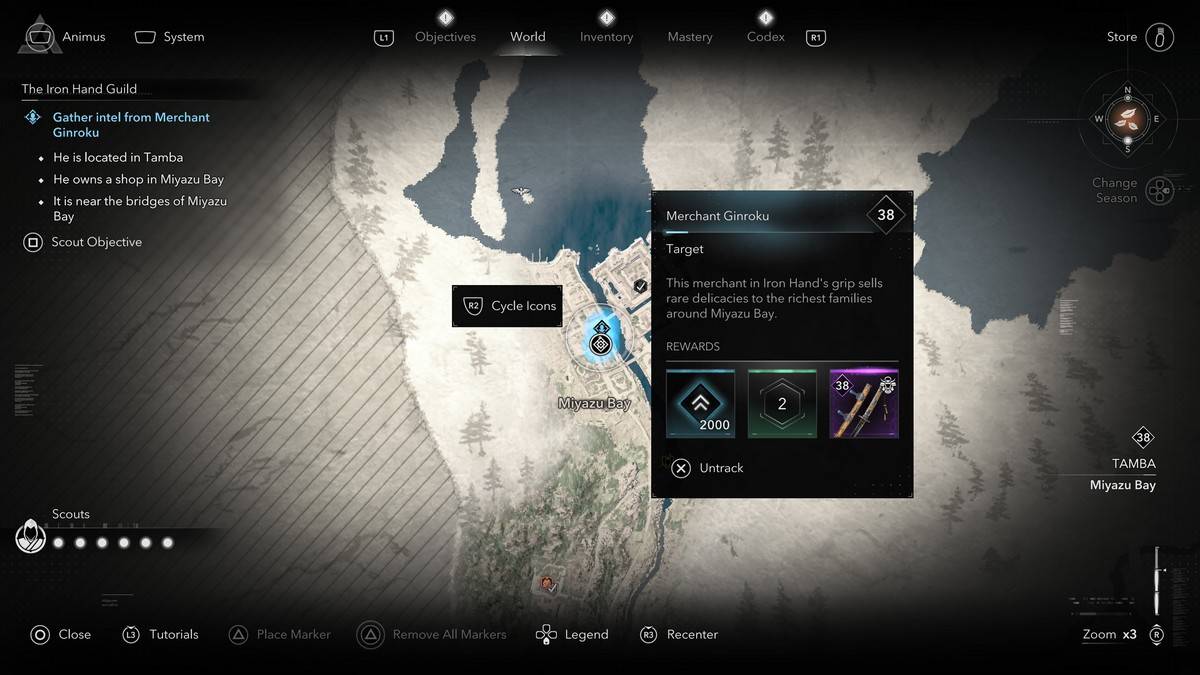 Alle Mitglieder der Eisenhandgilde in Assassins Creed Shadows Ginroku